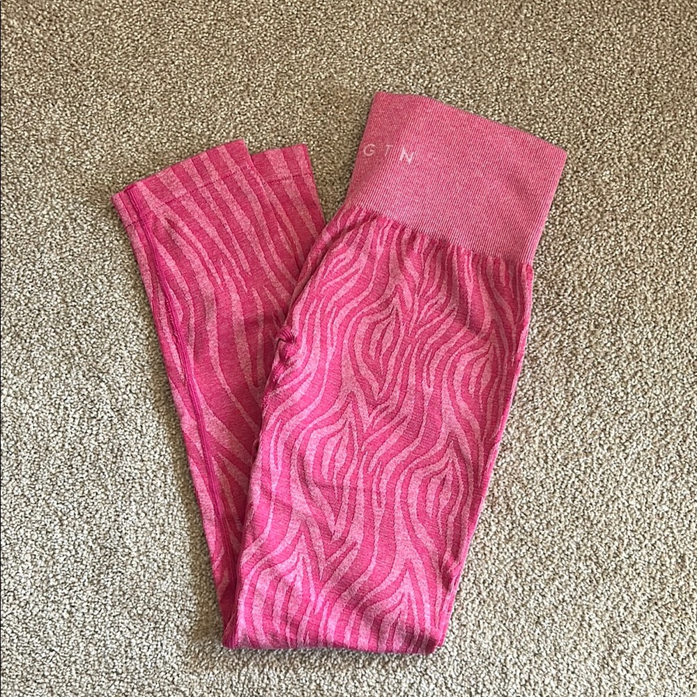 NVGTN Pink Zebra leggings